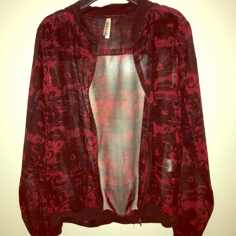 See-through bomber jacket/cover